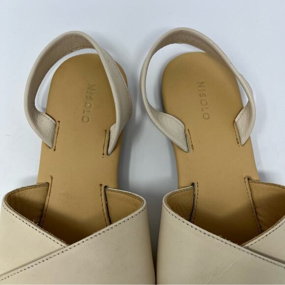 Nisolo All Day Cross Strap Sandal Bone Womens Size 9.5 - Picture 10 of 13